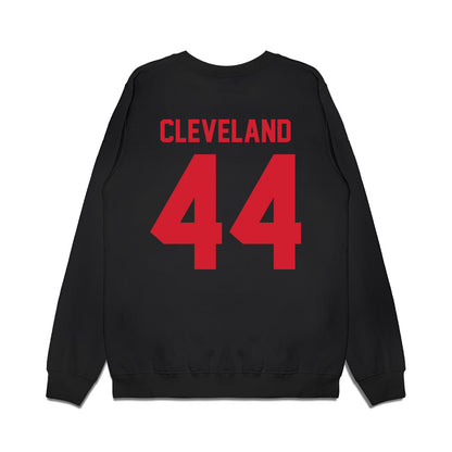 NC State - NCAA Football : Brandon Cleveland - Vintage Helmet Premium Crewneck Sweatshirt-1