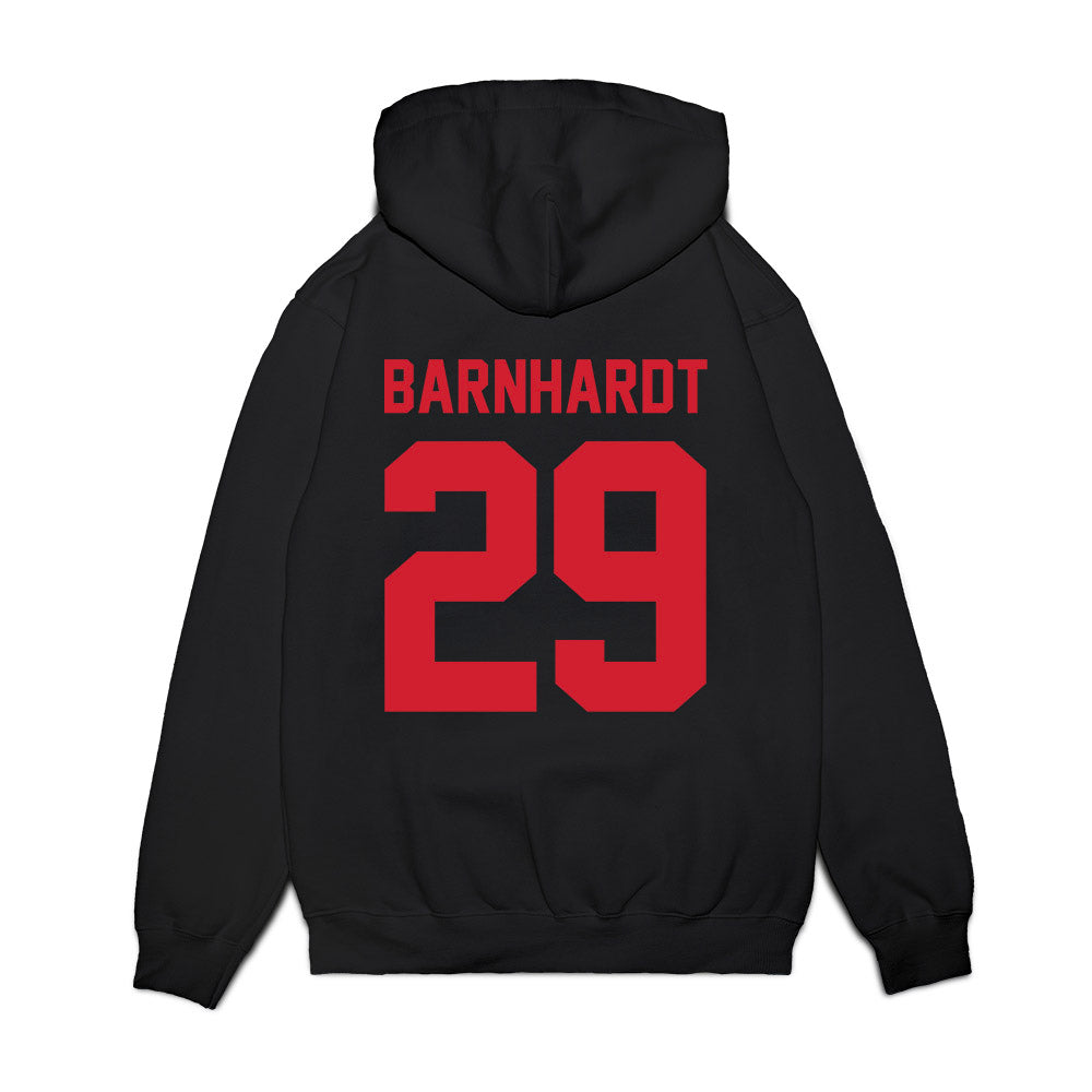 NC State - NCAA Football : Brody Barnhardt - Vintage Helmet Premium Hooded Sweatshirt-1