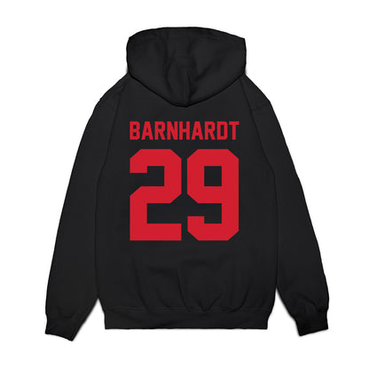 NC State - NCAA Football : Brody Barnhardt - Vintage Helmet Premium Hooded Sweatshirt-1