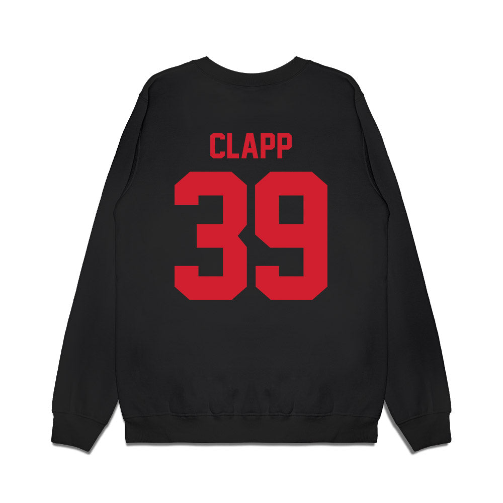 NC State - NCAA Football : Tristan Clapp - Vintage Helmet Premium Crewneck Sweatshirt-1