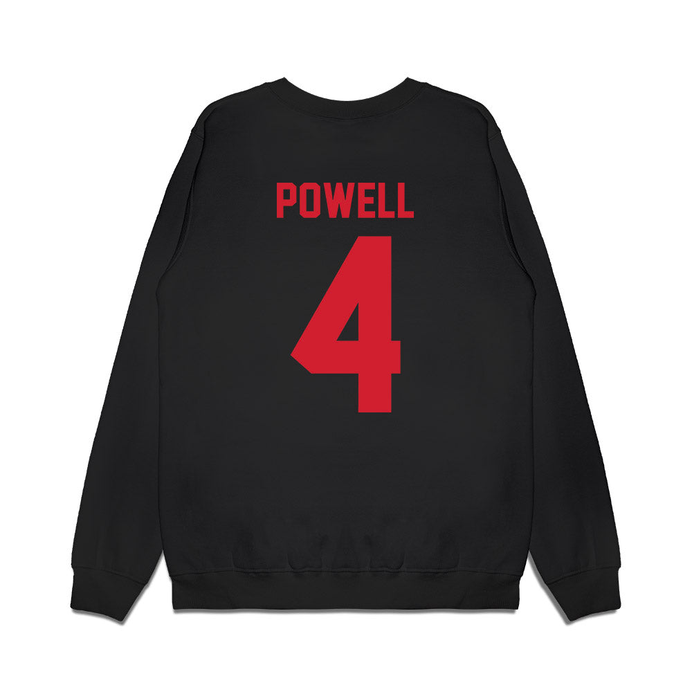 NC State - NCAA Football : Cecil Powell - Vintage Helmet Premium Crewneck Sweatshirt-1