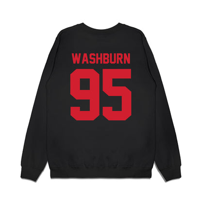 NC State - NCAA Football : Andrew Washburn - Vintage Helmet Premium Crewneck Sweatshirt-1