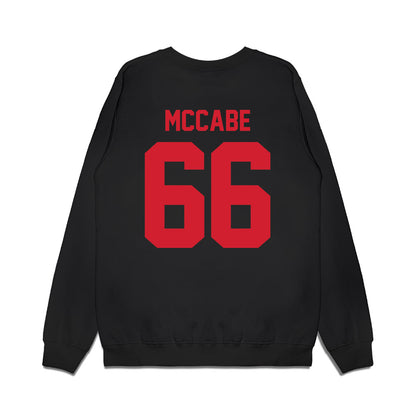 NC State - NCAA Football : Matthew McCabe - Vintage Helmet Premium Crewneck Sweatshirt-1