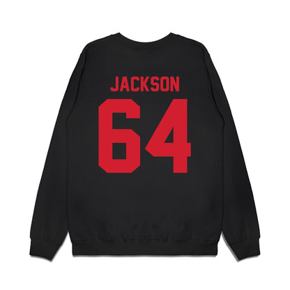 NC State - NCAA Football : Rico Jackson - Vintage Helmet Premium Crewneck Sweatshirt-1