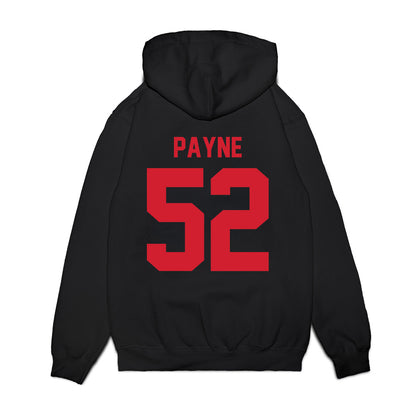 NC State - NCAA Football : Kage Payne - Vintage Helmet Premium Hooded Sweatshirt-1