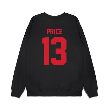 NC State - NCAA Football : Travali Price - Vintage Helmet Premium Crewneck Sweatshirt-1