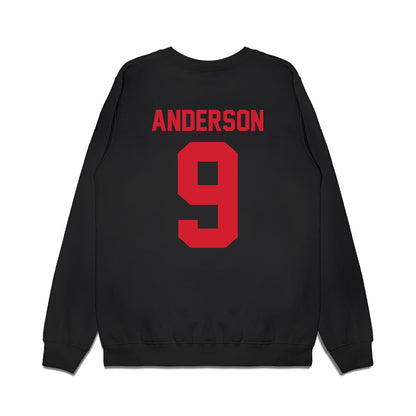 NC State - NCAA Football : Terrell Anderson - Vintage Helmet Premium Crewneck Sweatshirt-1