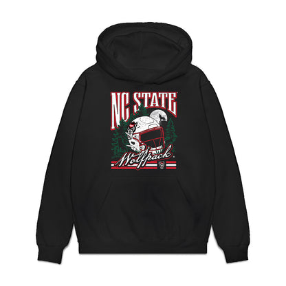 NC State - NCAA Football : Yousef Mugharbil - Vintage Helmet Premium Hooded Sweatshirt-0