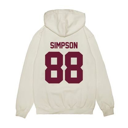 Minnesota - NCAA Football : Jacob Simpson - Vintage Helmet Premium Hooded Sweatshirt-1