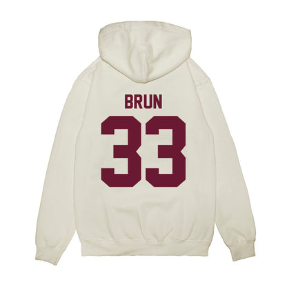 Minnesota - NCAA Football : Harrison Brun - Vintage Helmet Premium Hooded Sweatshirt-1