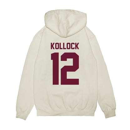 Minnesota - NCAA Football : Jackson Kollock - Vintage Helmet Premium Hooded Sweatshirt-1