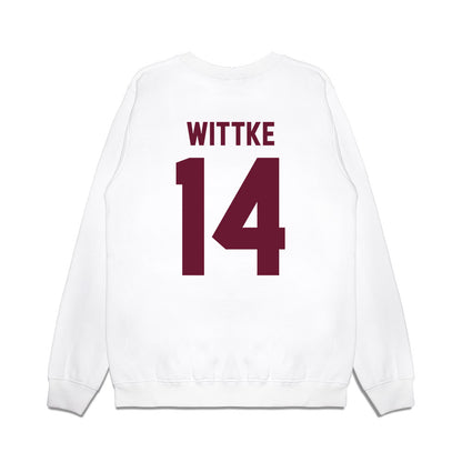 Minnesota - NCAA Football : Dylan Wittke - Vintage Helmet Premium Crewneck Sweatshirt-1