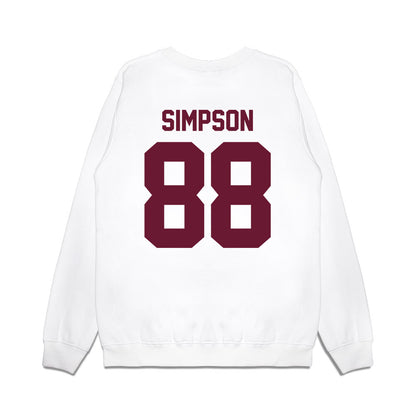 Minnesota - NCAA Football : Jacob Simpson - Vintage Helmet Premium Crewneck Sweatshirt-1