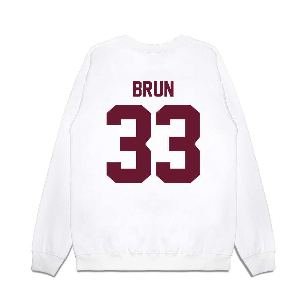 Minnesota - NCAA Football : Harrison Brun - Vintage Helmet Premium Crewneck Sweatshirt-1