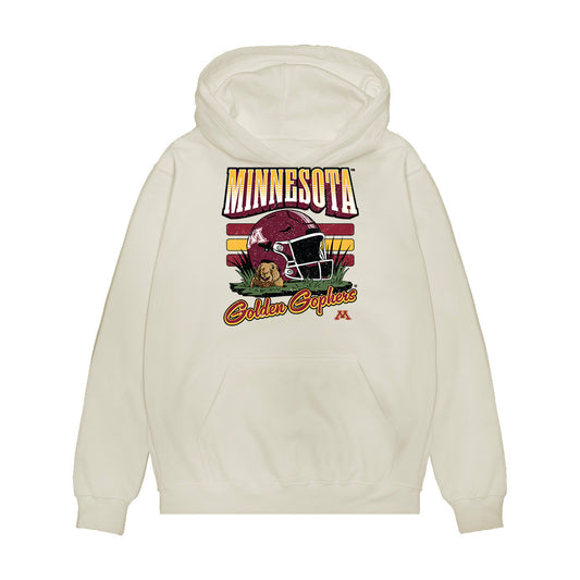 Minnesota - NCAA Football : Kaveon Lee - Vintage Helmet Premium Hooded Sweatshirt-0