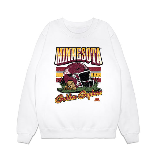 Minnesota - NCAA Football : Malachi Coleman - Vintage Helmet Premium Crewneck Sweatshirt-0