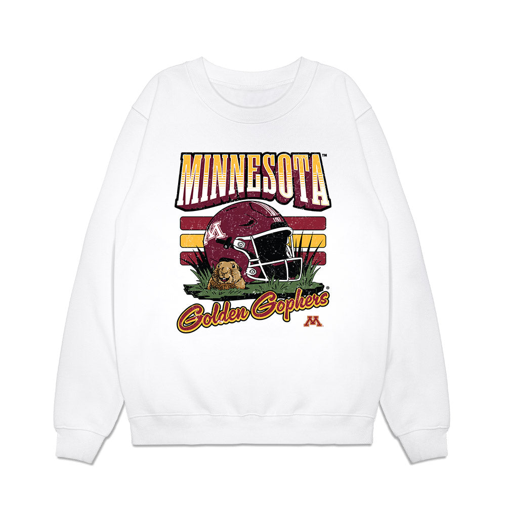 Minnesota - NCAA Football : Simon Seidl - Vintage Helmet Premium Crewneck Sweatshirt-0