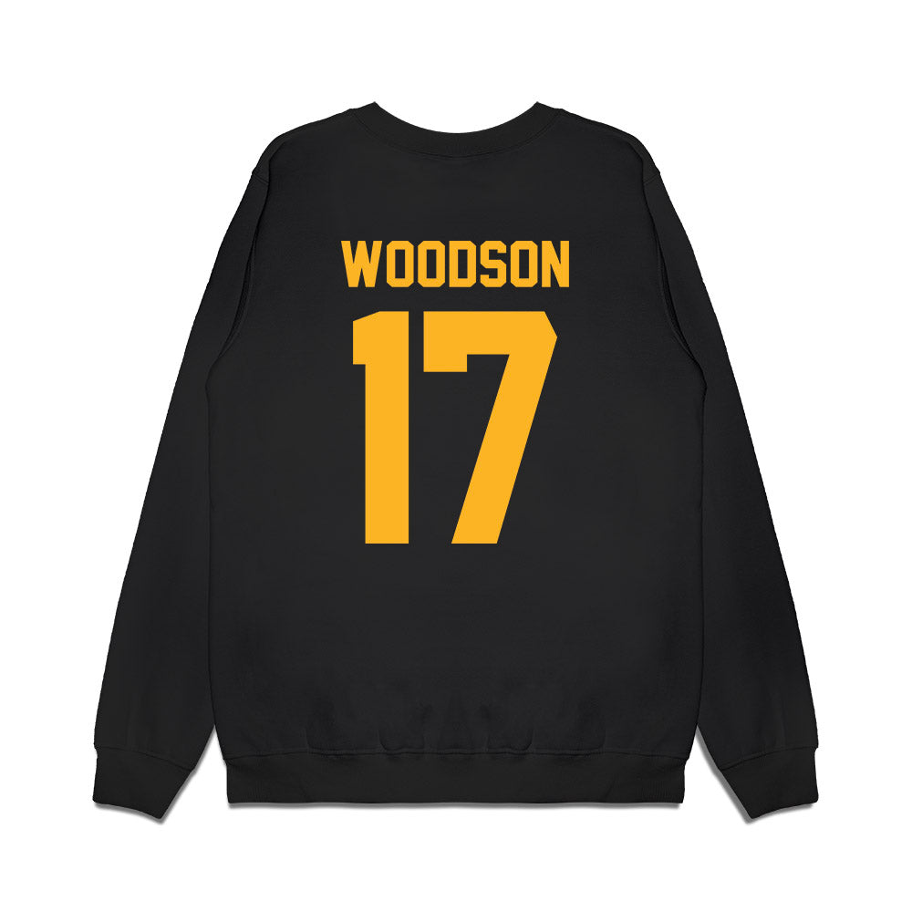 Pittsburgh - NCAA Football : Cole Woodson - Vintage Helmet Premium Crewneck Sweatshirt-1