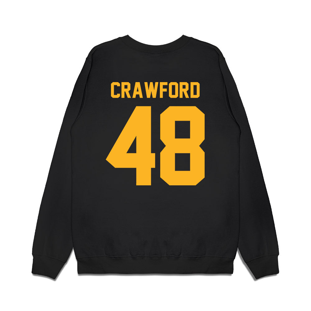 Pittsburgh - NCAA Football : Nico Crawford - Vintage Helmet Premium Crewneck Sweatshirt-1