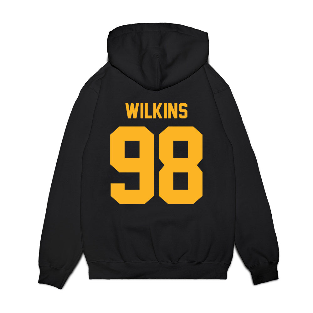 Pittsburgh - NCAA Football : Brock Wilkins - Vintage Helmet Premium Hooded Sweatshirt-1