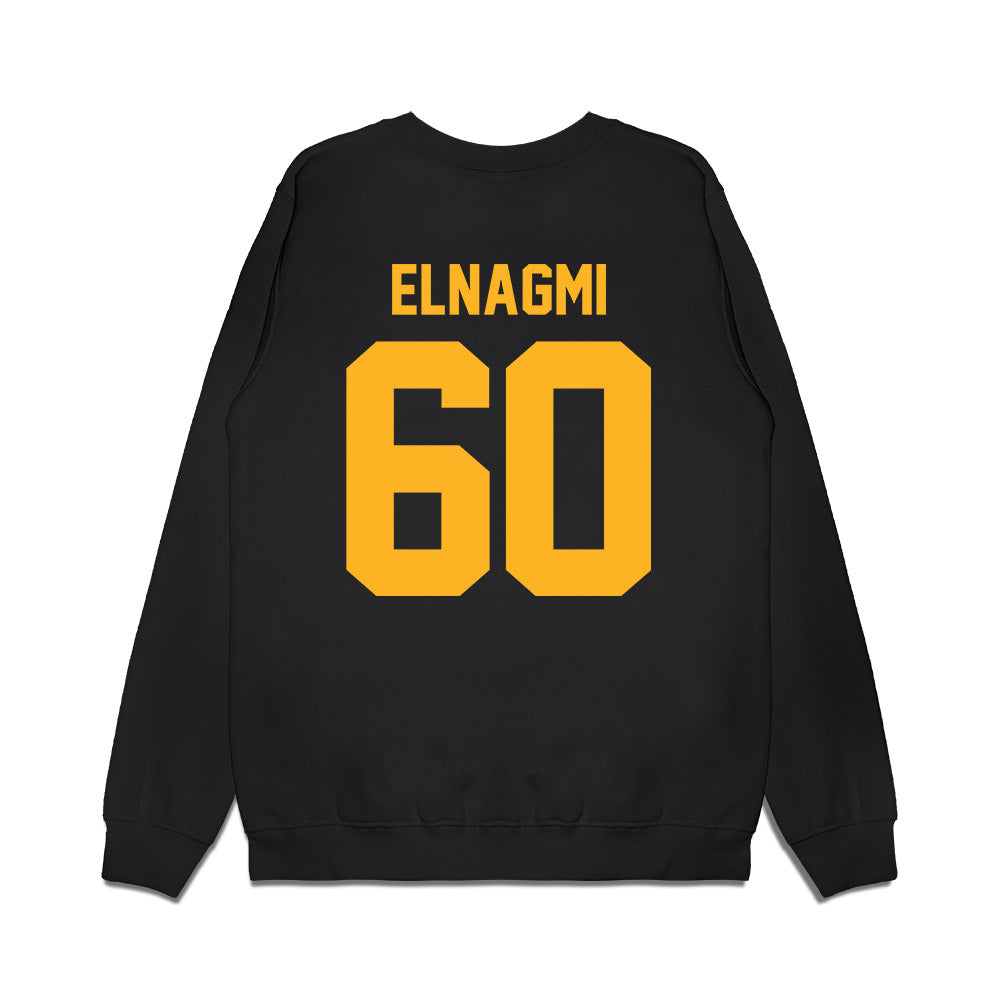 Pittsburgh - NCAA Football : Akram Elnagmi - Vintage Helmet Premium Crewneck Sweatshirt-1