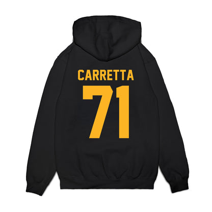 Pittsburgh - NCAA Football : Ryan Carretta - Vintage Helmet Premium Hooded Sweatshirt-1