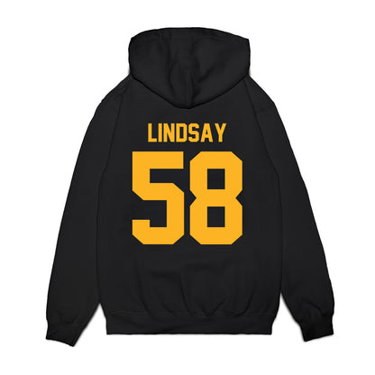 Pittsburgh - NCAA Football : mason lindsay - Vintage Helmet Premium Hooded Sweatshirt-1