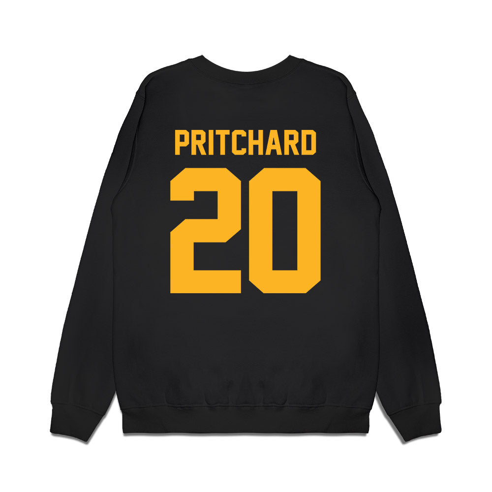 Pittsburgh - NCAA Football : Davion Pritchard - Vintage Helmet Premium Crewneck Sweatshirt-1