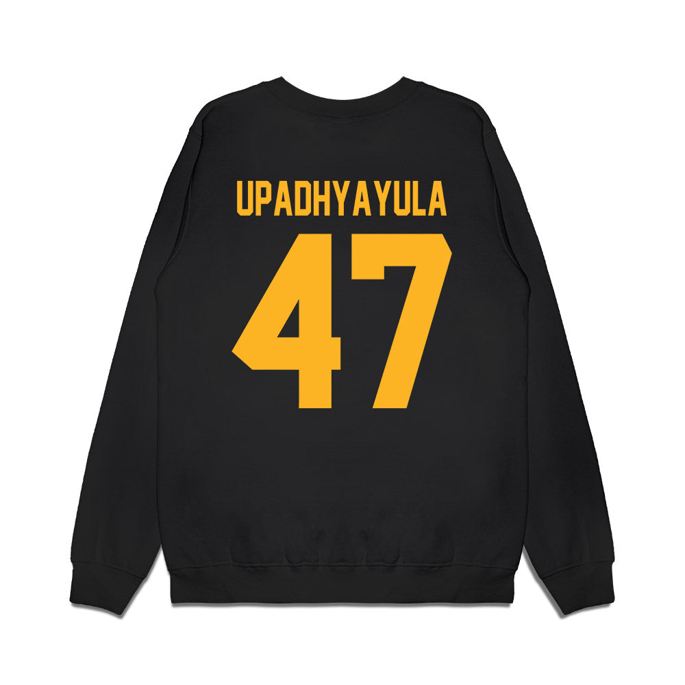 Pittsburgh - NCAA Football : Nilay Upadhyayula - Vintage Helmet Premium Crewneck Sweatshirt-1