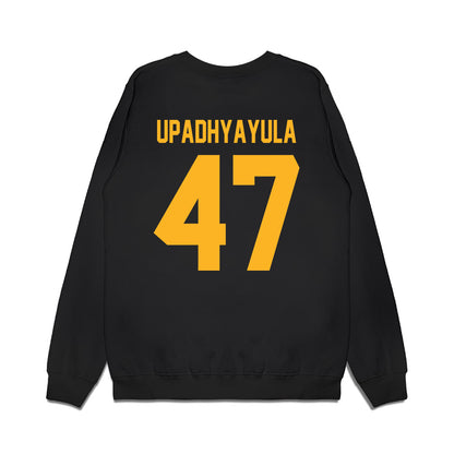 Pittsburgh - NCAA Football : Nilay Upadhyayula - Vintage Helmet Premium Crewneck Sweatshirt-1