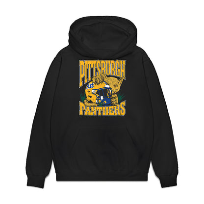 Pittsburgh - NCAA Football : Keylen Davis - Vintage Helmet Premium Hooded Sweatshirt-0