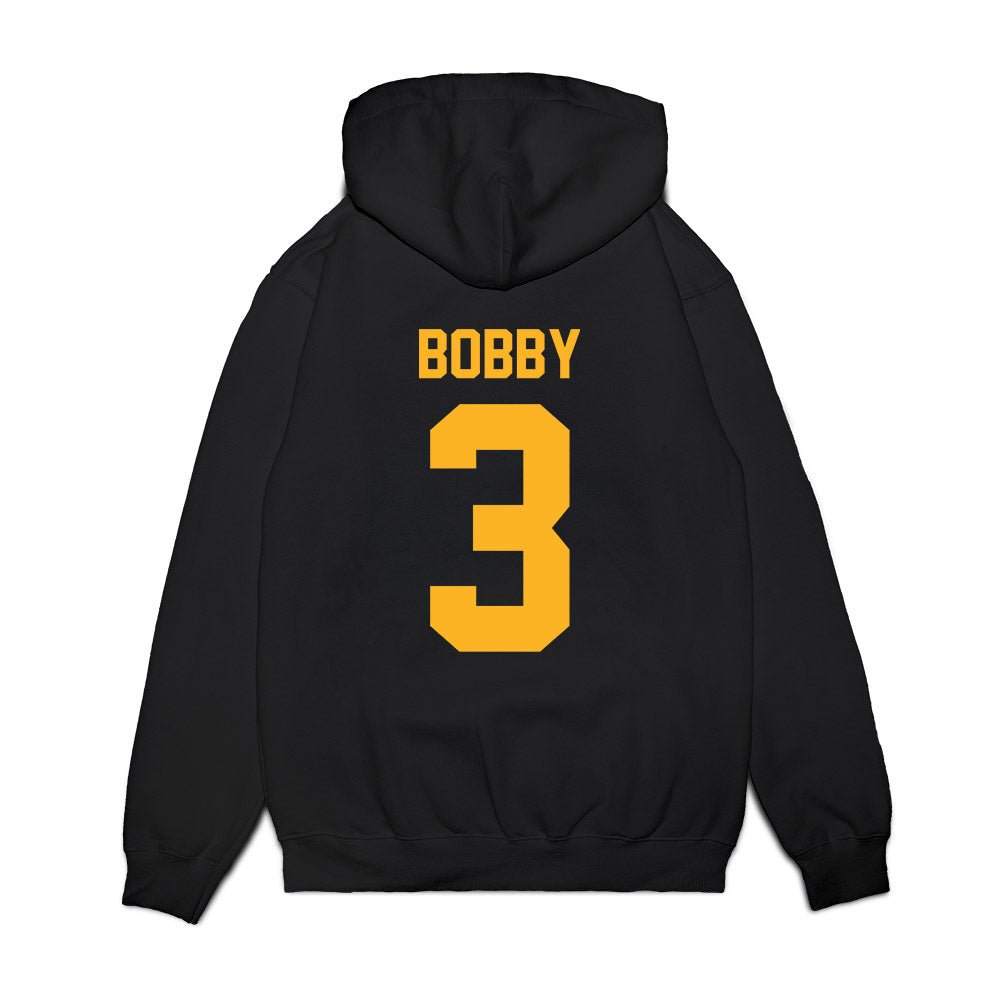 Baylor - NCAA Football : Devyn Bobby - Vintage Helmet Premium Hooded Sweatshirt-1