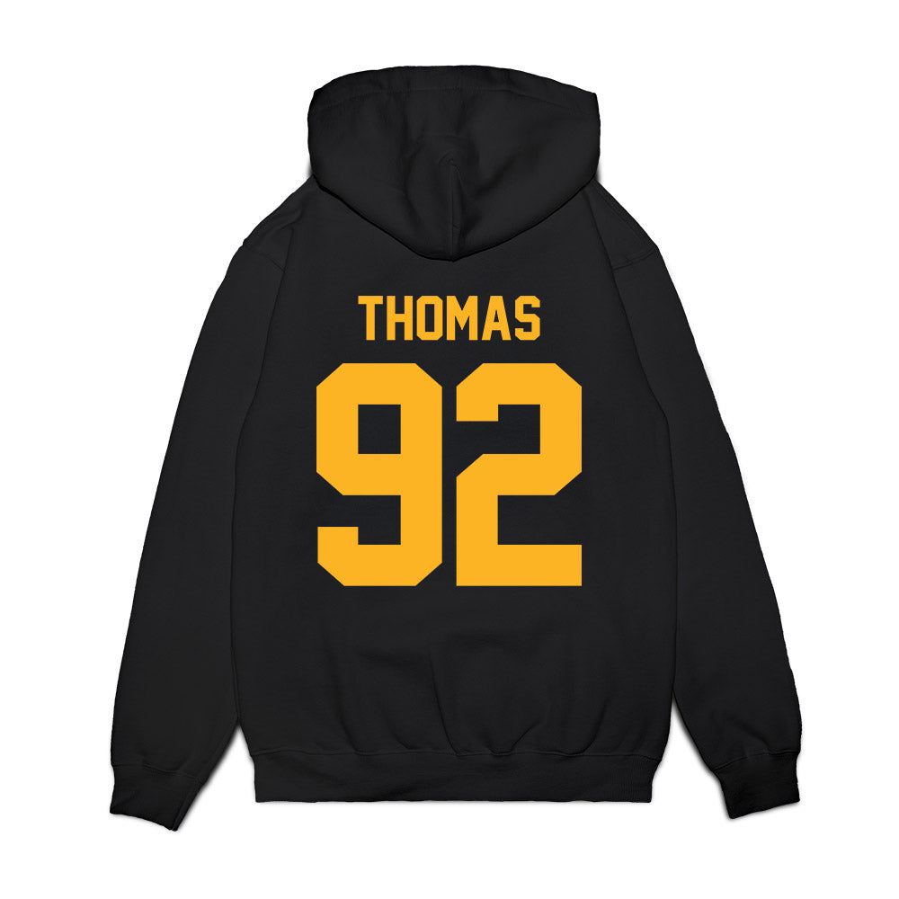 Baylor - NCAA Football : Trent Thomas - Vintage Helmet Premium Hooded Sweatshirt-1