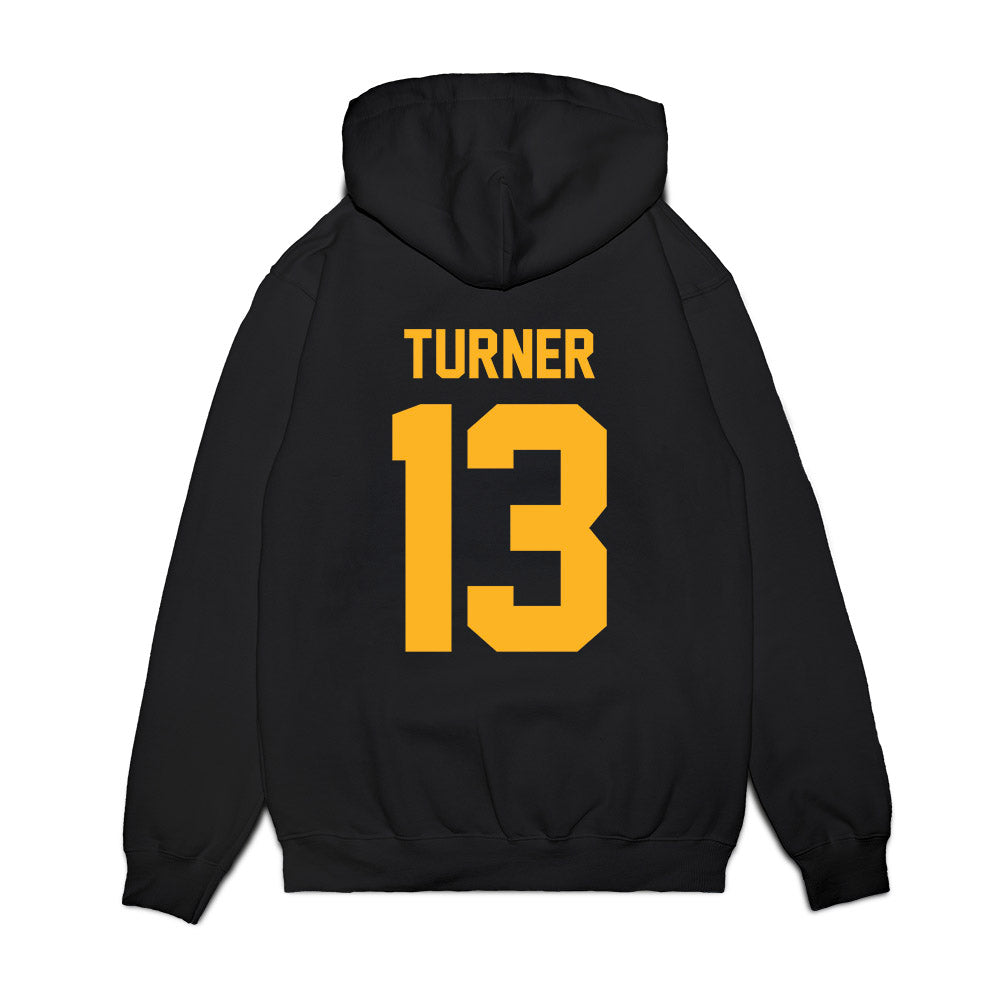 Baylor - NCAA Football : Devin Turner - Vintage Helmet Premium Hooded Sweatshirt-1