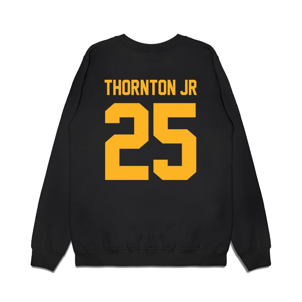 Baylor - NCAA Football : LeVar Thornton Jr - Vintage Helmet Premium Crewneck Sweatshirt-1
