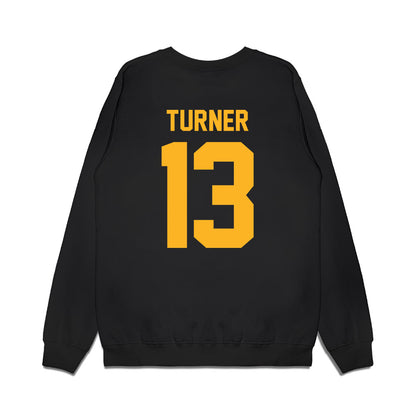 Baylor - NCAA Football : Devin Turner - Vintage Helmet Premium Crewneck Sweatshirt-1