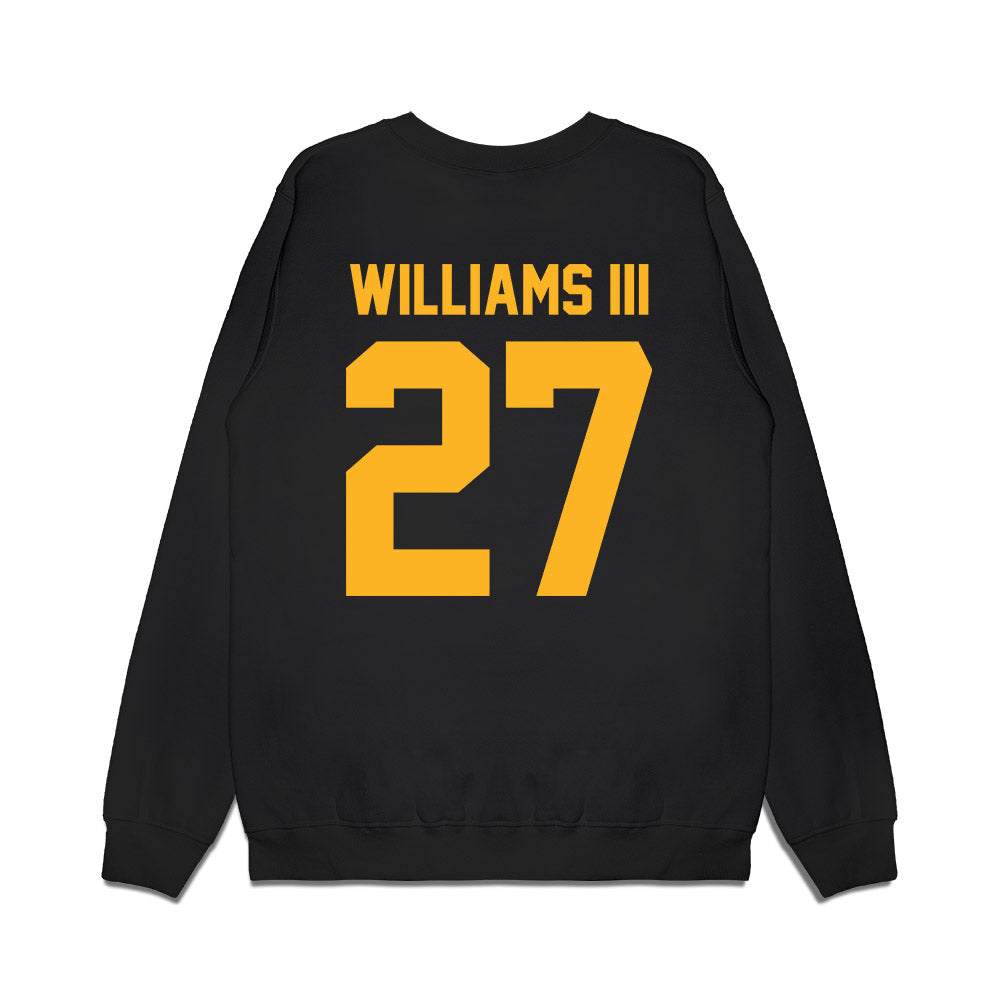 Baylor - NCAA Football : Tevin Williams III - Vintage Helmet Premium Crewneck Sweatshirt-1