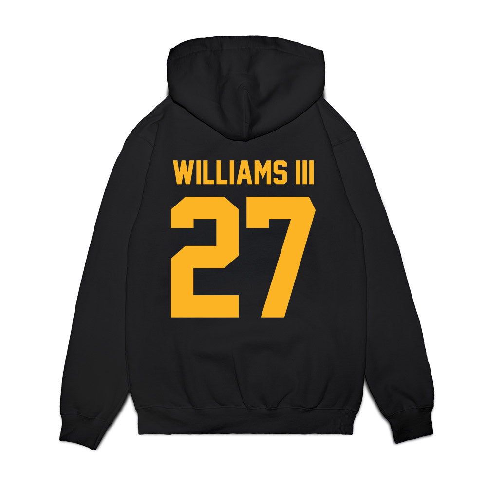 Baylor - NCAA Football : Tevin Williams III - Vintage Helmet Premium Hooded Sweatshirt-1