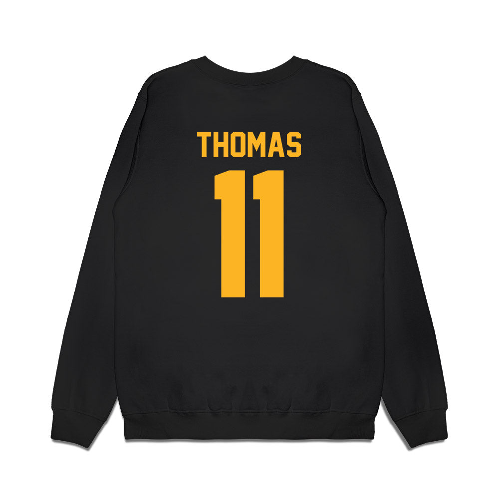 Baylor - NCAA Football : Keaton Thomas - Vintage Helmet Premium Crewneck Sweatshirt-1