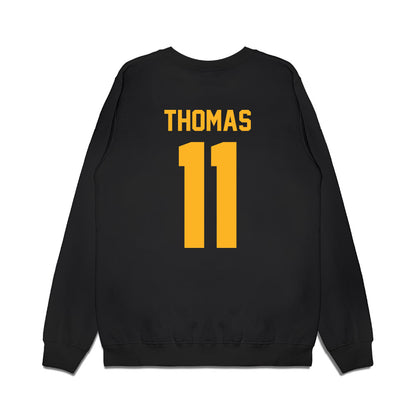 Baylor - NCAA Football : Keaton Thomas - Vintage Helmet Premium Crewneck Sweatshirt-1