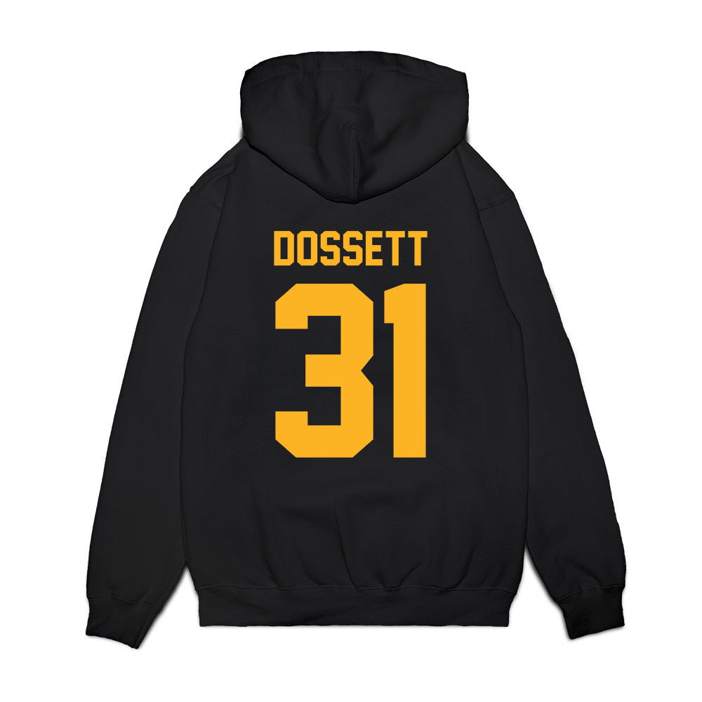 Baylor - NCAA Football : Mason Dossett - Vintage Helmet Premium Hooded Sweatshirt-1