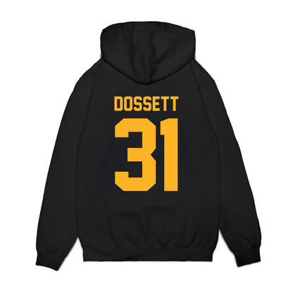 Baylor - NCAA Football : Mason Dossett - Vintage Helmet Premium Hooded Sweatshirt-1