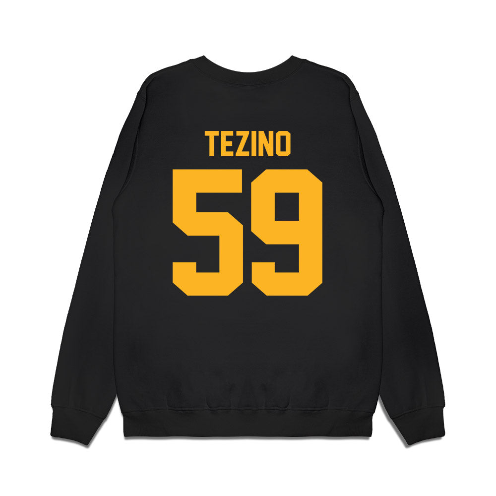Baylor - NCAA Football : Devonte Tezino - Vintage Helmet Premium Crewneck Sweatshirt-1