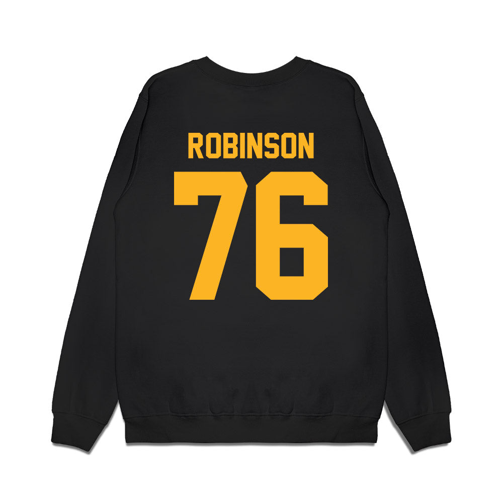 Baylor - NCAA Football : Isaiah Robinson - Vintage Helmet Premium Crewneck Sweatshirt-1