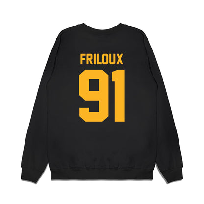 Baylor - NCAA Football : Adonis Friloux - Vintage Helmet Premium Crewneck Sweatshirt-1