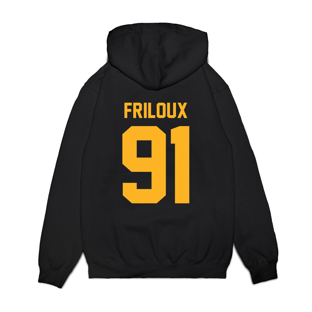 Baylor - NCAA Football : Adonis Friloux - Vintage Helmet Premium Hooded Sweatshirt-1