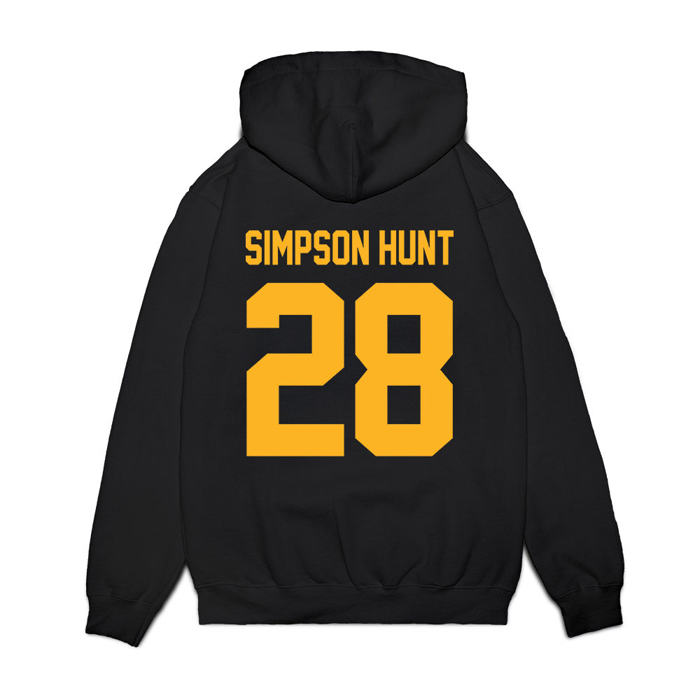 Baylor - NCAA Football : Calvin Simpson Hunt - Vintage Helmet Premium Hooded Sweatshirt-1