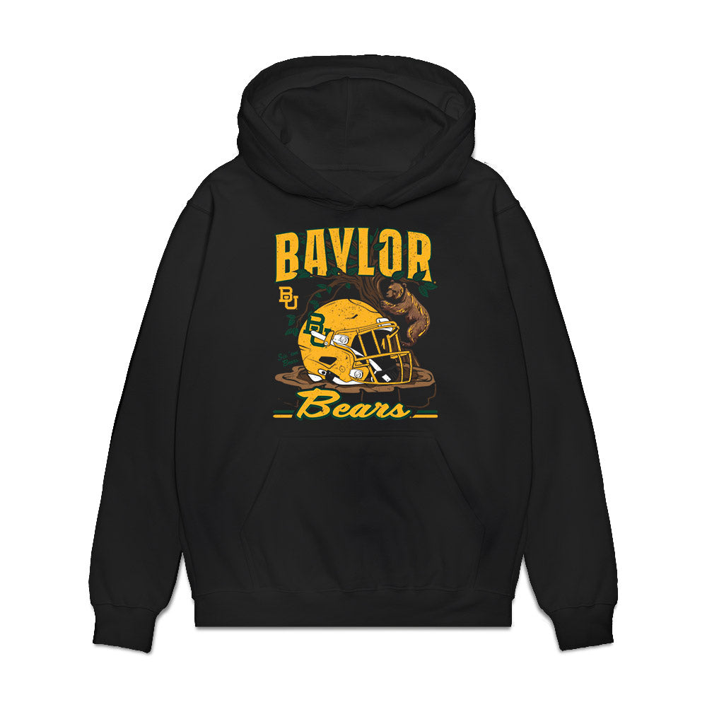 Baylor - NCAA Football : Cayden Tone - Vintage Helmet Premium Hooded Sweatshirt-0