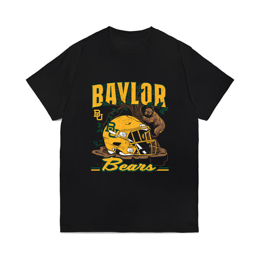 Baylor - NCAA Football : David Marshall Jr - Vintage Helmet Comfort Colors T-Shirt-0
