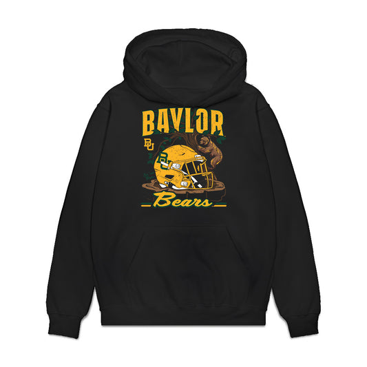 Baylor - NCAA Football : Wyatt Swaner - Vintage Helmet Premium Hooded Sweatshirt-0